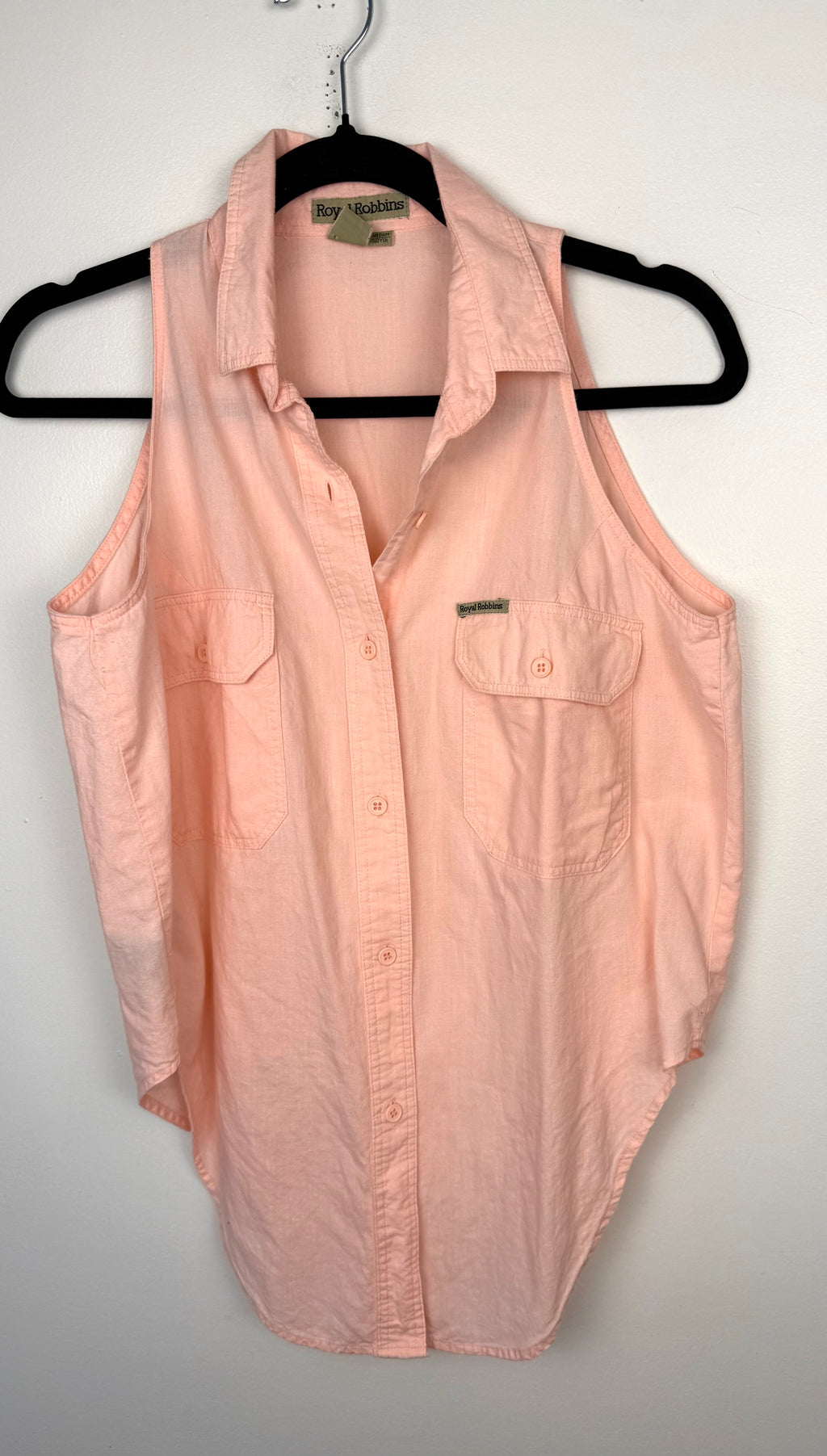 00% Cotton Royal Robbins Sleeveless Top | Size M at Blue Sparrow Shop on hanger