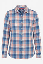 100% Cotton Tommy Hilfiger Plaid Shirt | Size M on white background