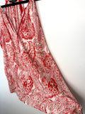 100% Cotton Banana Republic Paisley Tank Top | Boho Summer Blouse | XL at Blue Sparrow Shop showing flow of shirt
