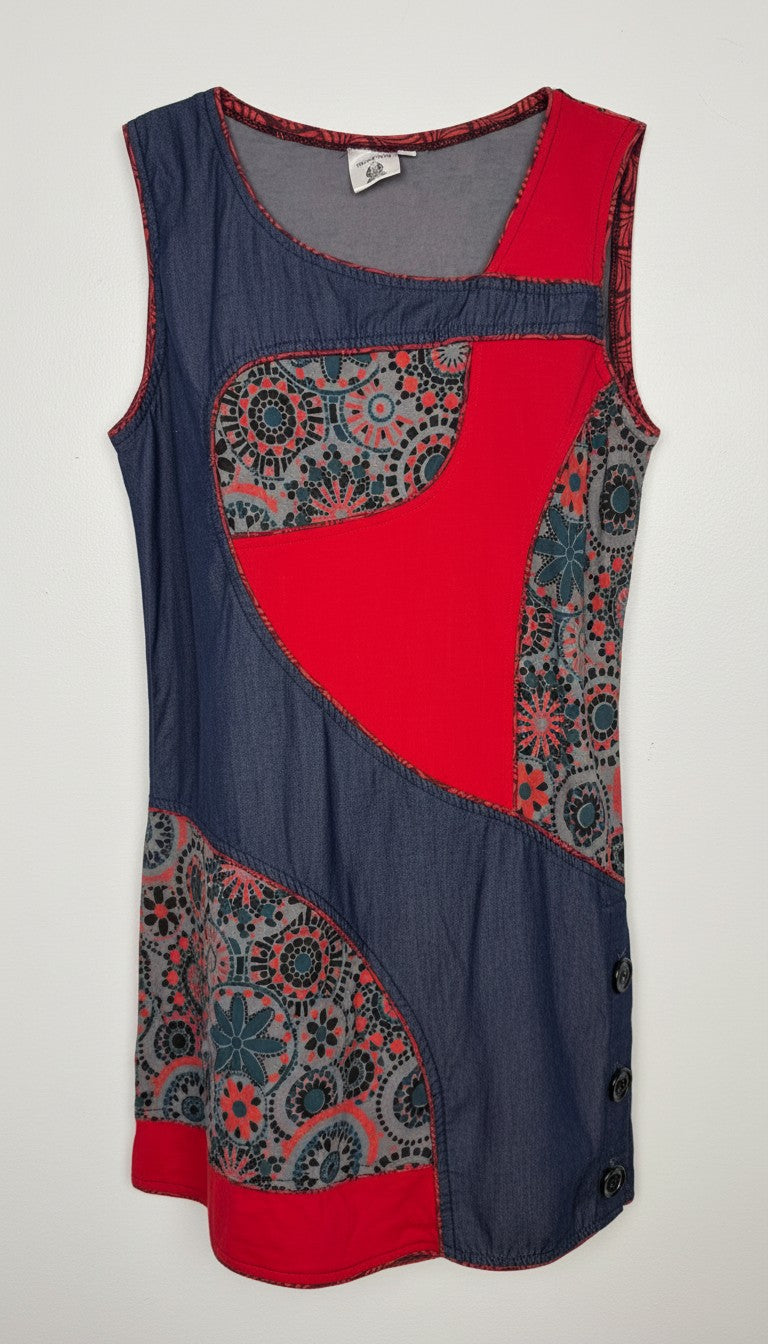 100% Cotton Fair Trade Artisan Tunic | Trans' Fair | Size M at Blue Sparrow Shop 