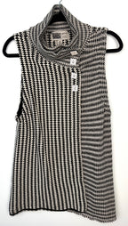100% Cotton Habitat Brand Knit Cowl Neck Vest | Size M at Blue Sparrow Shop on hanger