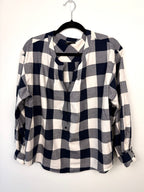  100% Cotton J Crew Buffalo Plaid Top | Size L on hanger