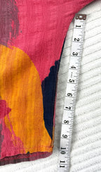 100% Cotton Made in Italy Abstract Art Top | One Size at Blue Sparrow Shop measuring 10" sleeve