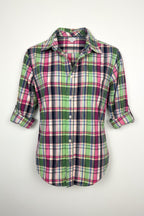 100% Cotton Plaid Button-Up Oversized Boyfriend Shirt | Gymboree | Size L at Blue Sparrow Shop