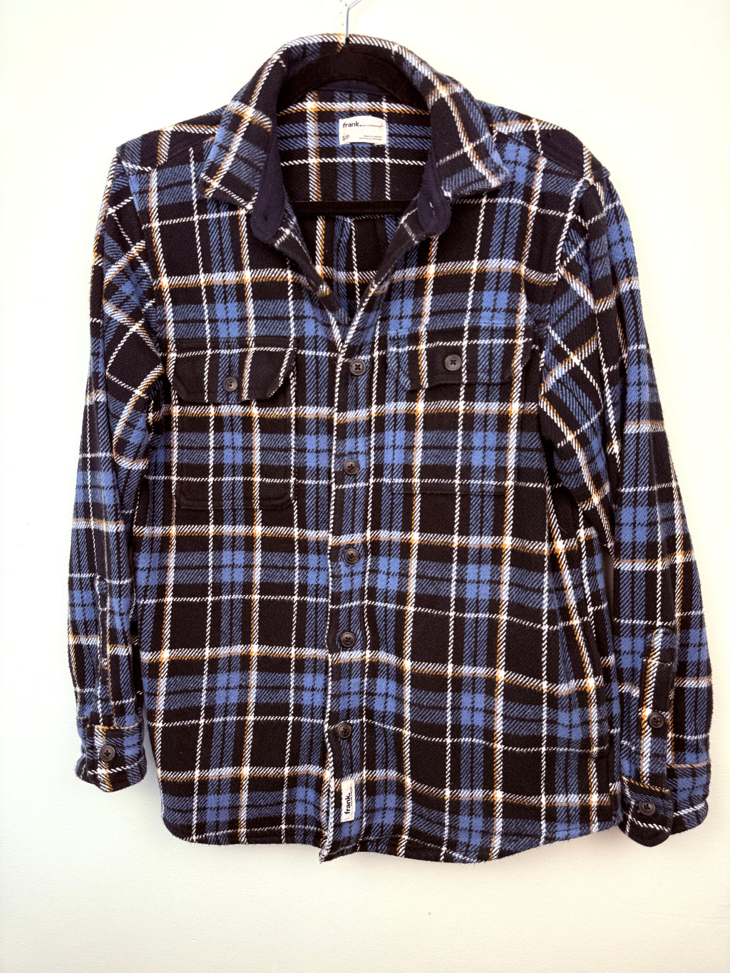 100% Cotton Plaid Jacket by Frank& Oak | Size S Mens on hanger