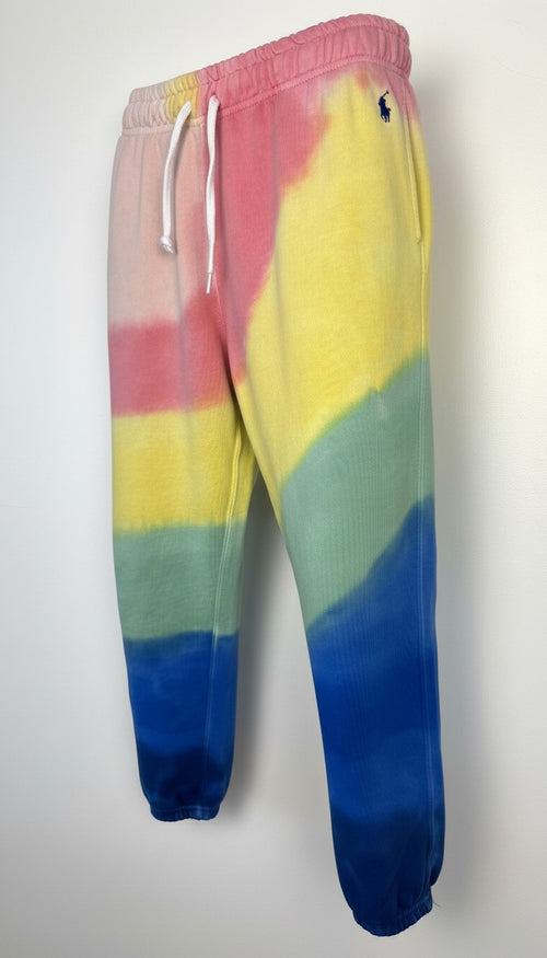 100% Cotton Polo Ralph Lauren Tie-Dye Joggers | Size L 