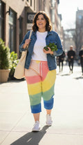 100% Cotton Polo Ralph Lauren Tie-Dye Joggers | Size L on woman walking 