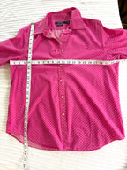 100% Cotton Ralph Lauren Classic Button Front Shirt | Size L measuring 42" bust and 23-25" length