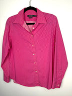 100% Cotton Ralph Lauren Classic Button Front Shirt | Size L on hanger