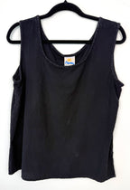 100% Cotton Relaxed Fit Vintage Tank | Size M at Blue Sparrow Shop on hanger