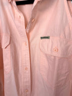 100% Cotton Royal Robbins Sleeveless Top | Size M at Blue Sparrow Shop close up of button front 