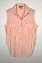 100% Cotton Royal Robbins Sleeveless Top | Size M at Blue Sparrow Shop on white background