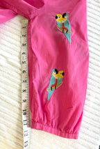 100% Cotton Talbots Embroidered Parrot Top| Size M at Blue Sparrow Shop measuring 12" sleeve