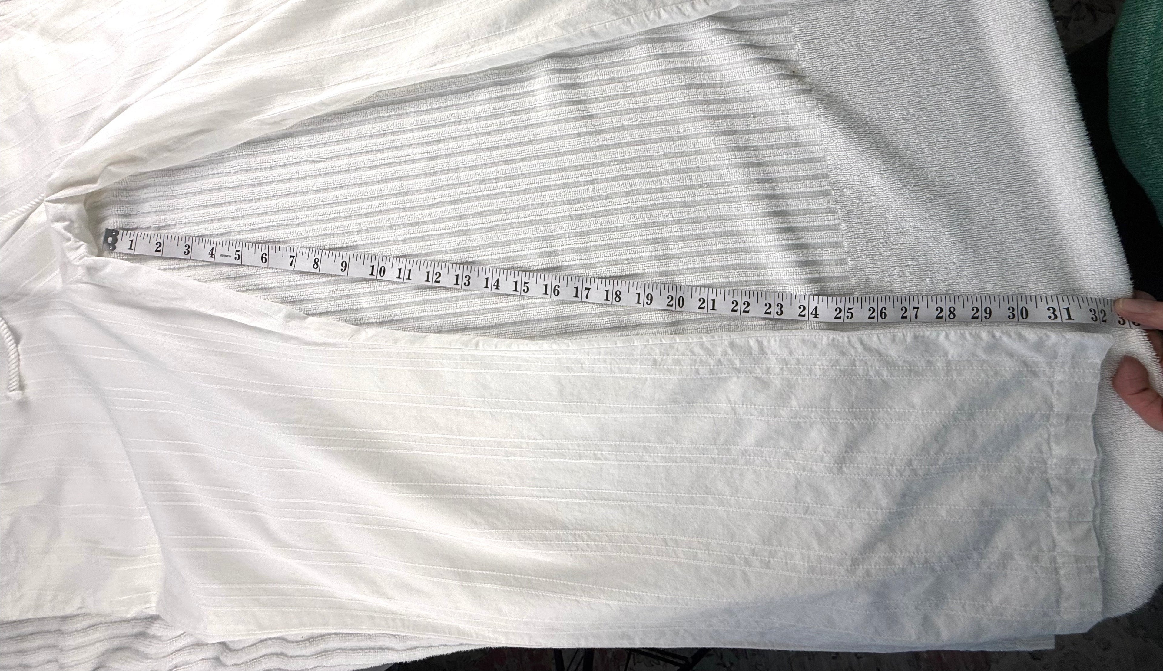 100% Cotton  Wide-Leg Beach Pants | Size XL  at Blue Sparrow Shop Resale  measuring 32" inseam 