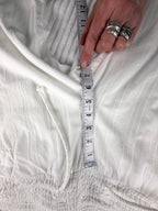 100% Cotton  Wide-Leg Beach Pants | Size XL  at Blue Sparrow Shop Resale  measuring 7" rise