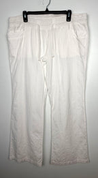 100% Cotton  Wide-Leg Beach Pants | Size XL  at Blue Sparrow Shop Resale  on hanger