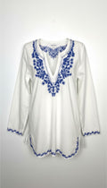 100% Cotton Witchery Embroidered Boho Blouse | Size 14  at Blue Sparrow Shop - Canadian Resale Reimagined 