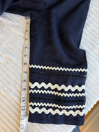 100% Linen J.Crew Embroidered Tunic Dress | Size S at Blue Sparrow Shop measuring 13" sleeve
