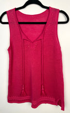 100% Linen Sleeveless Top | Size L at Blue Sparrow Shop
