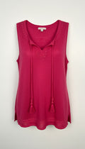 100% Linen Sleeveless Top | Size L at Blue Sparrow Shop 