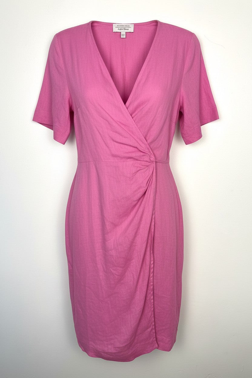100% Linen Wrap Dress by & Other Stories Stockholm Atelier | Size S at Blue Sparrow Shop on white background
