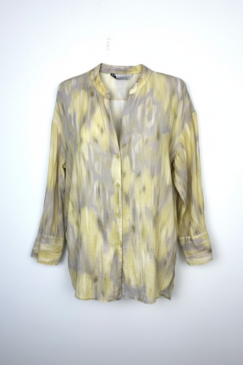 100% Linen Zara Abstract Print Shirt | XS at Blue Sparrow Shop