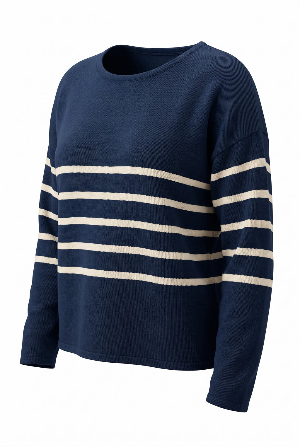 100% Organic Cotton Eileen Fisher Sweater | Size L on white background