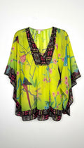 100% Silk Kaftan Top Matthew Williamson for H&M | Size S at Blue Sparrow Resale Shop