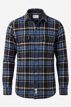 100% Cotton Plaid Jacket by Frank& Oak | Size S Mens Shacket style on white background