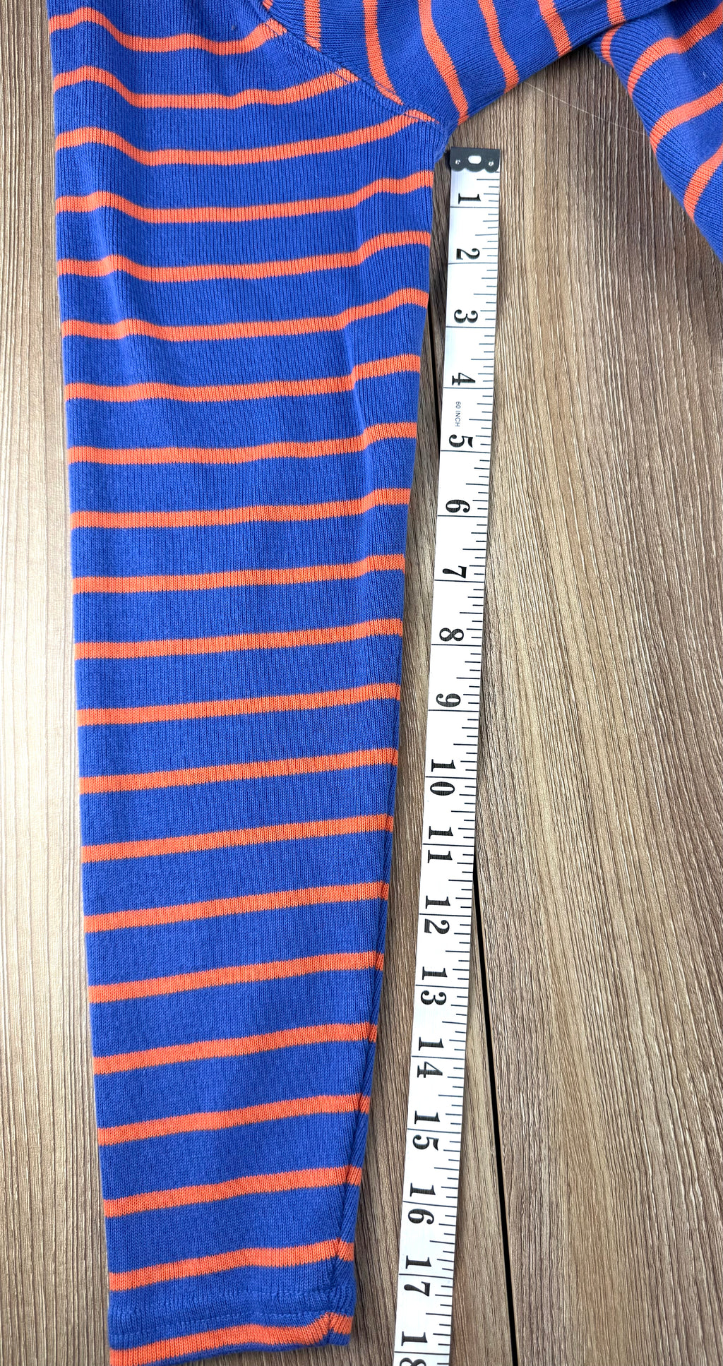 100% cotton Coastal Preppy L.L. Bean Quarter Zip Pullover measuring 18" sleeve