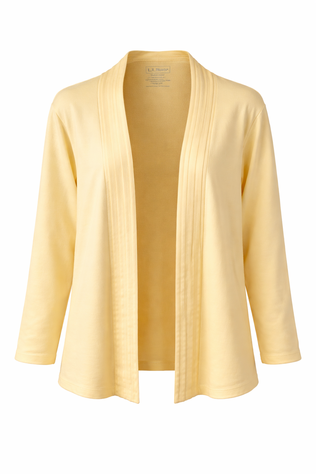 100% cotton LL bean cardigan in butter yellow size XL at Blue Sparrow