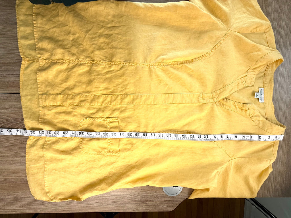 100% linen oversized tunic by Coldwater Creek measuring 31" from shoulder to hem