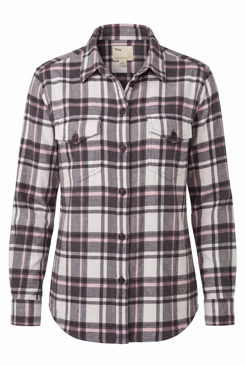 100%  Cotton Tilley Plaid Shirt | Size 2X on white background