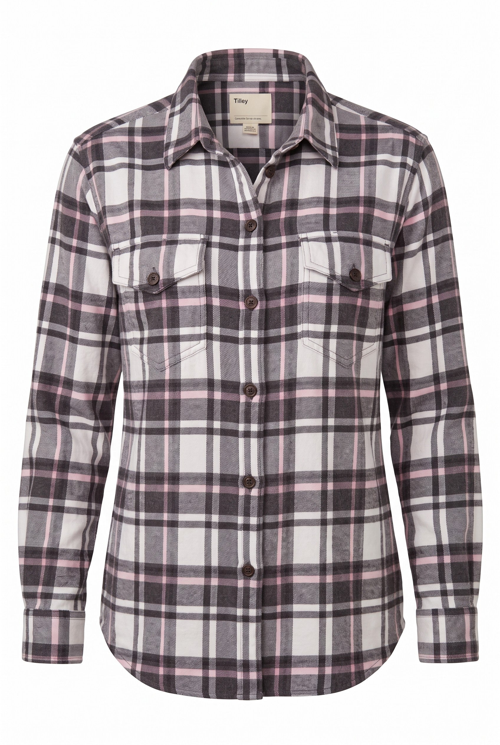 100%  Cotton Tilley Plaid Shirt | Size 2X on white background