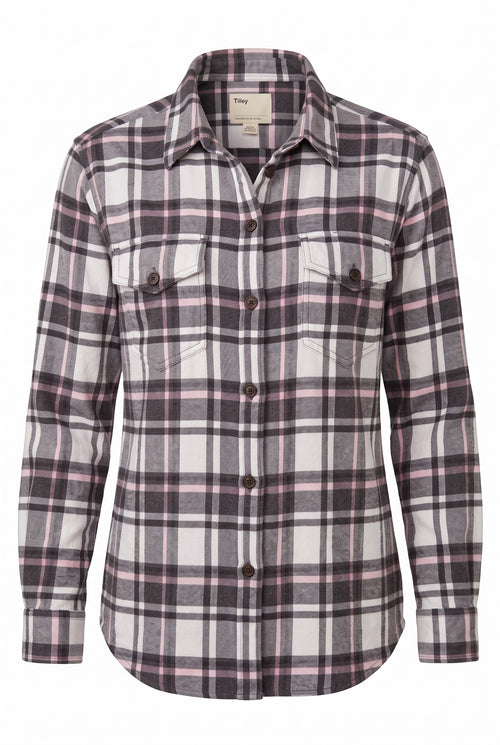 100%  Cotton Tilley Plaid Shirt | Size 2X on white background
