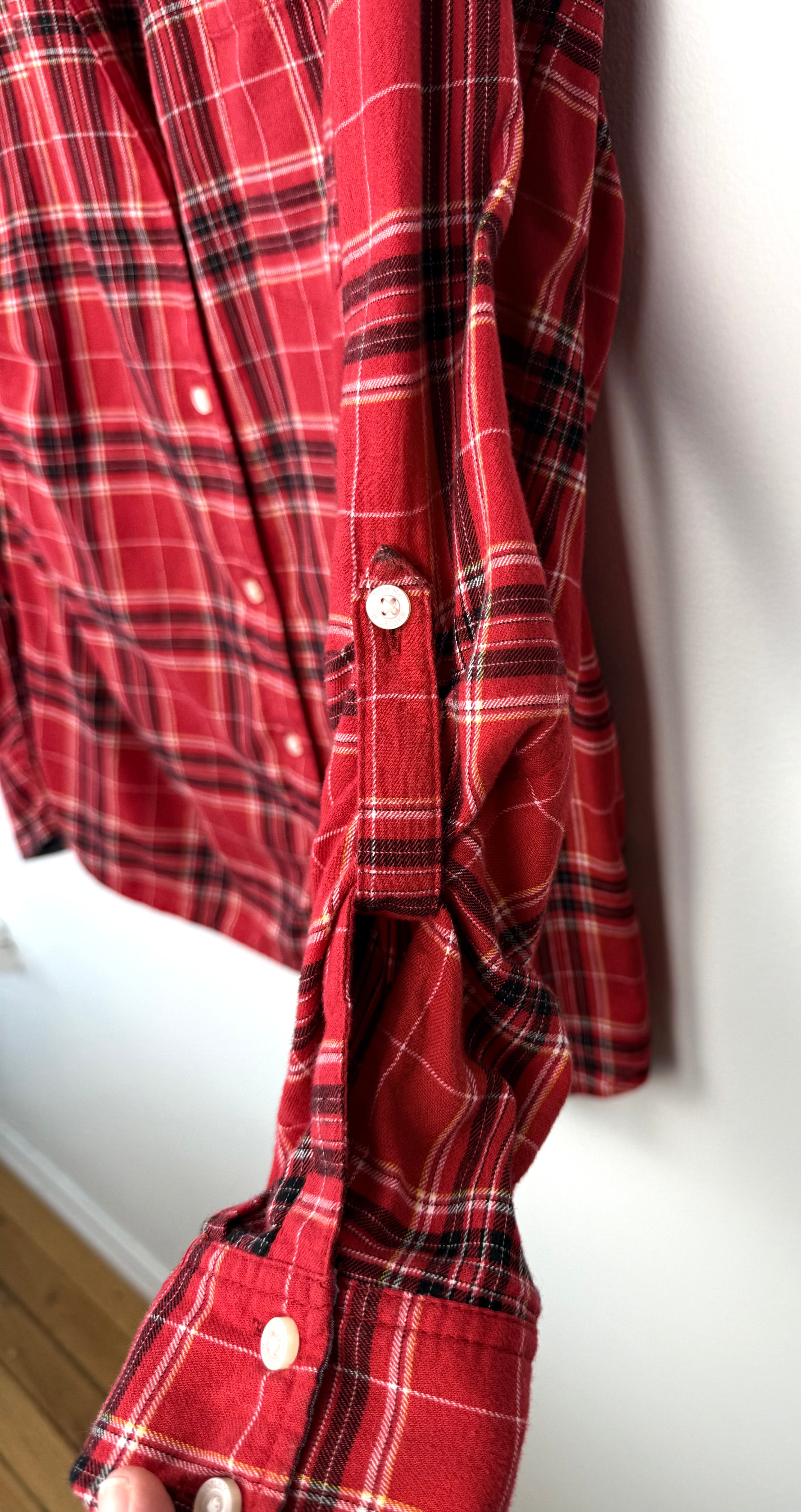  100% Cotton Tommy Hilfiger Plaid Shirt | Size M