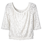 Astrid Italian Lace Boho Blouse | Size XL