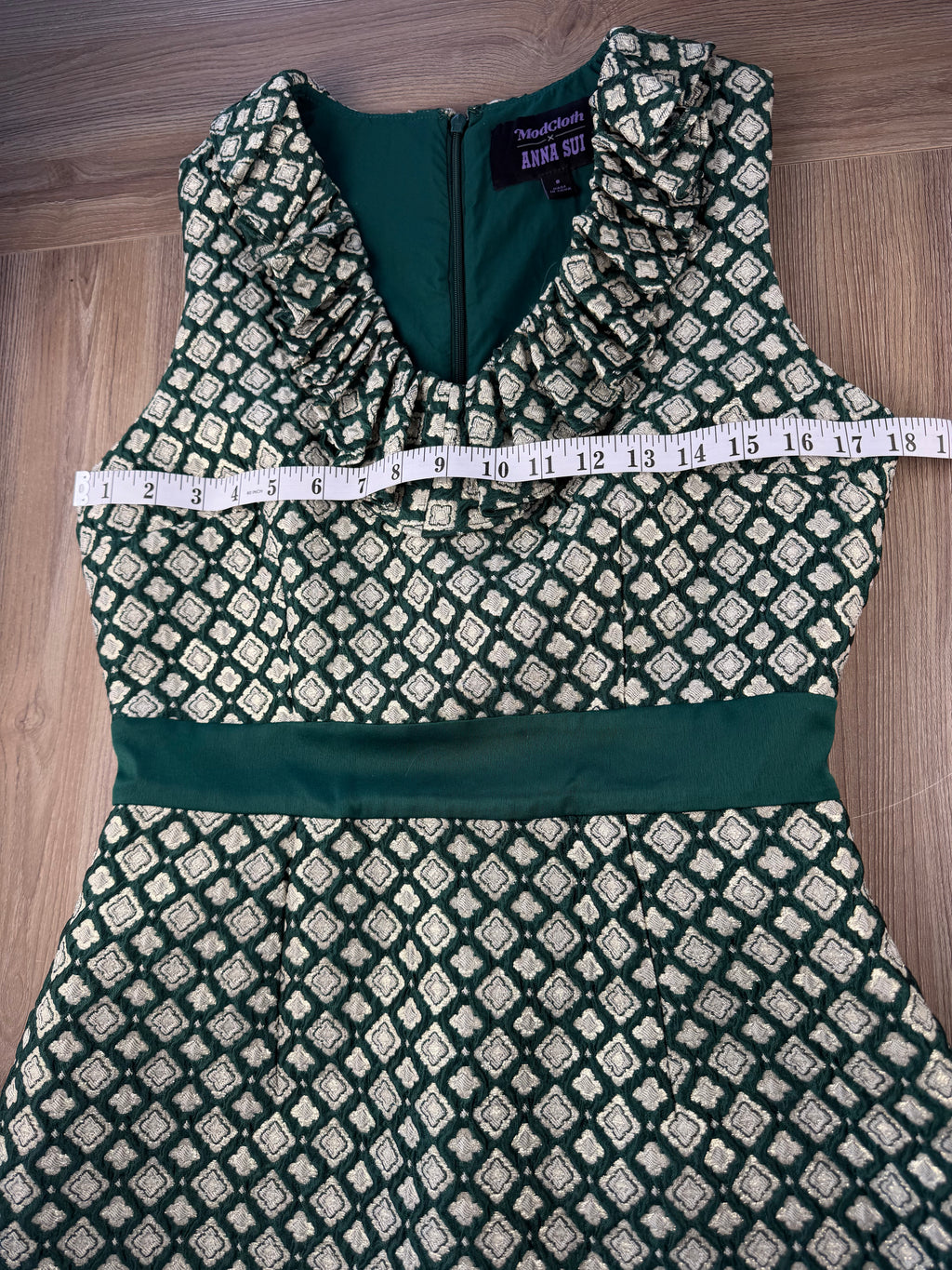 60's style brocade dress measuring 36" bust 