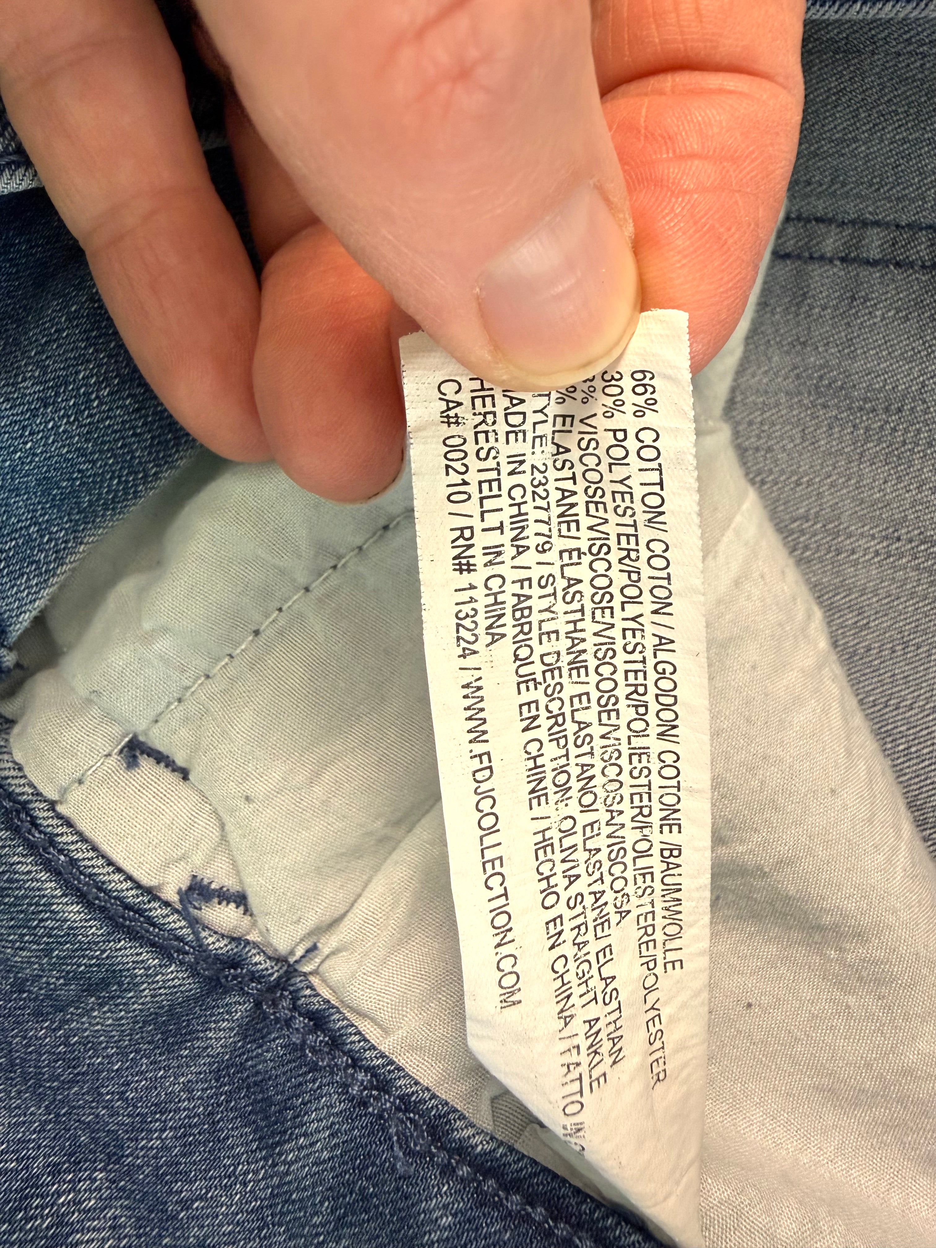 66% cotton jeans French Dressing Jeans | Olivia Fit | Size 10 at Blue Sparrow Shop 