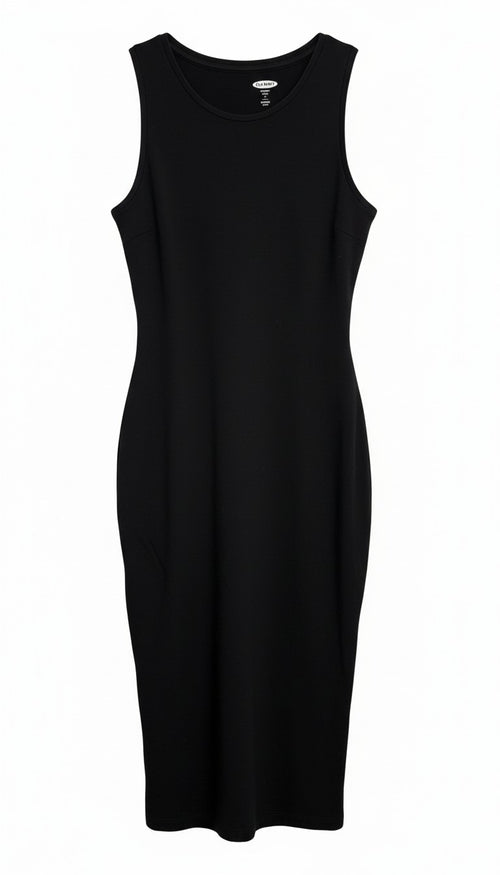96% Cotton Old Navy Maternity Black Fitted Tank Dress at Blue Sparrow Shop  
