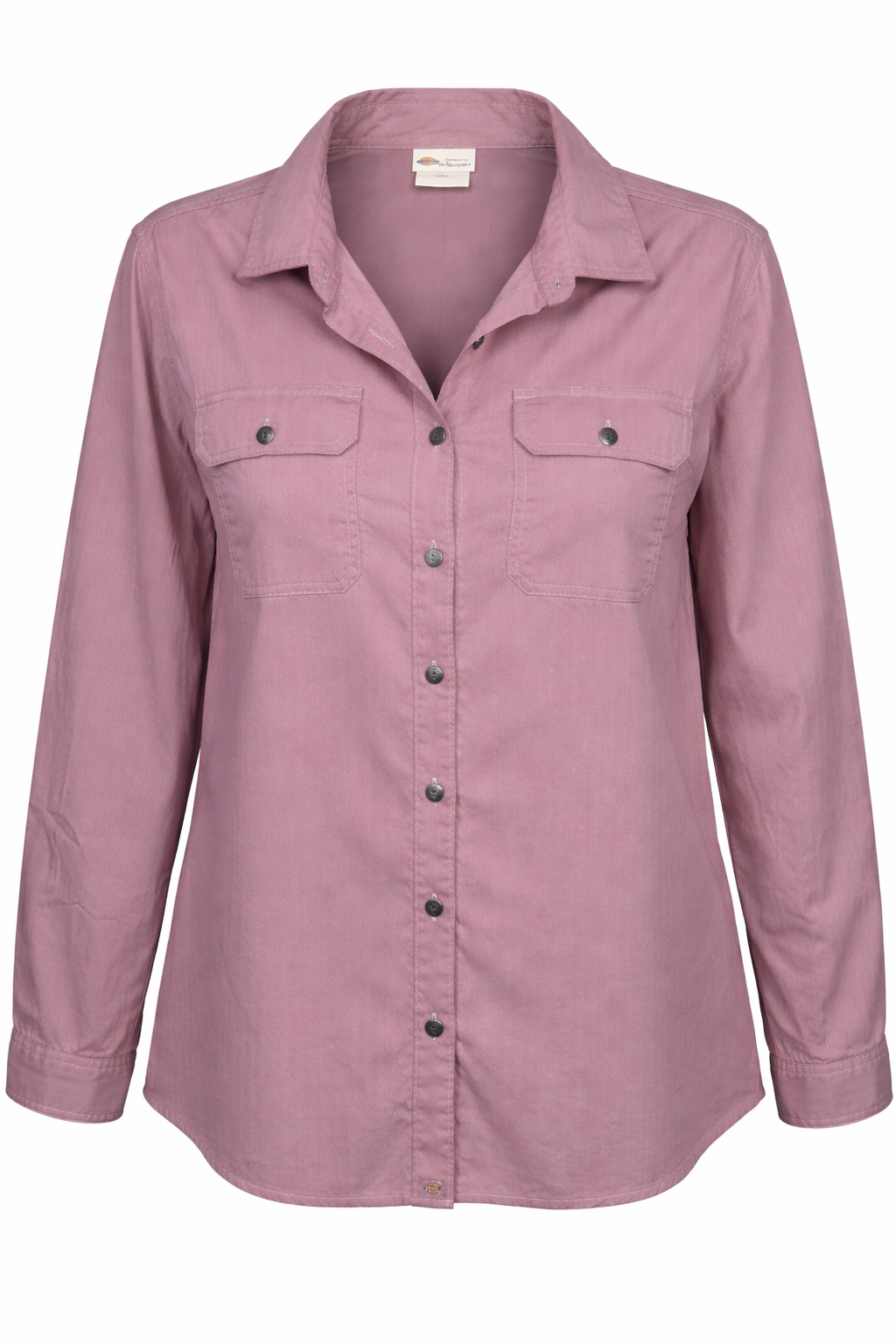 98% Cotton Dickies for women Button Down Shirt | Size L at Blue Sparrow Shop