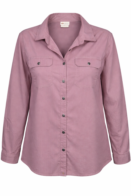 98% Cotton Dickies for women Button Down Shirt | Size L at Blue Sparrow Shop