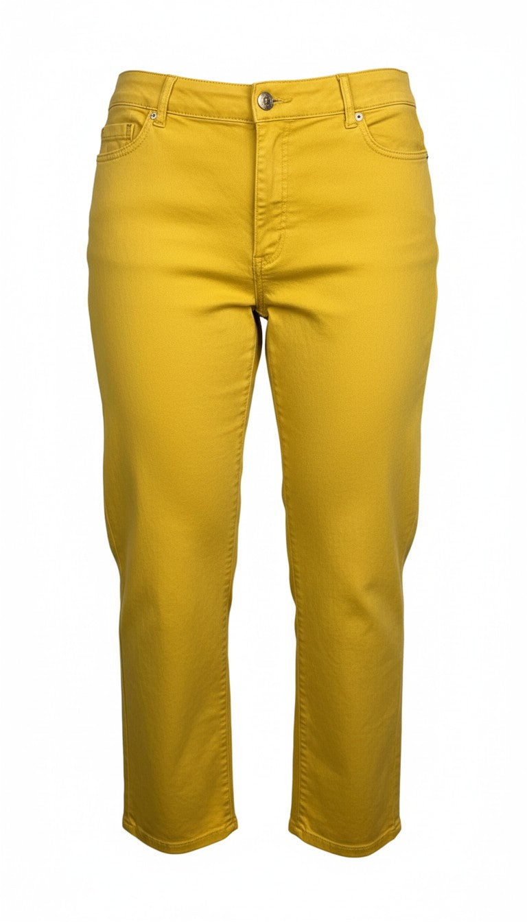 98% Cotton Melanie Lyne Wide-Leg Crop Pants | Size 8 at Blue Sparrow Shop