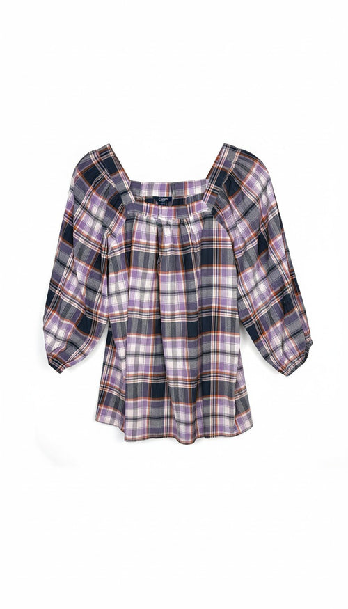 98% Cotton by Chaps Plaid Shirt | Size M at Blue Sparrow Shop