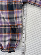 98% Cotton by Chaps Plaid Shirt | Size M at Blue Sparrow Shop measuring 13" sleeve 