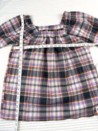 98% Cotton by Chaps Plaid Shirt | Size M at Blue Sparrow Shop measuring 38" bust and 26" shoulder to hem