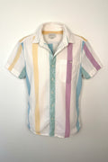 AMERICAN EAGLE 100% COTTON PASTEL STRIPE SHIRT at Blue Sparrow Canadian Resale Reimagined