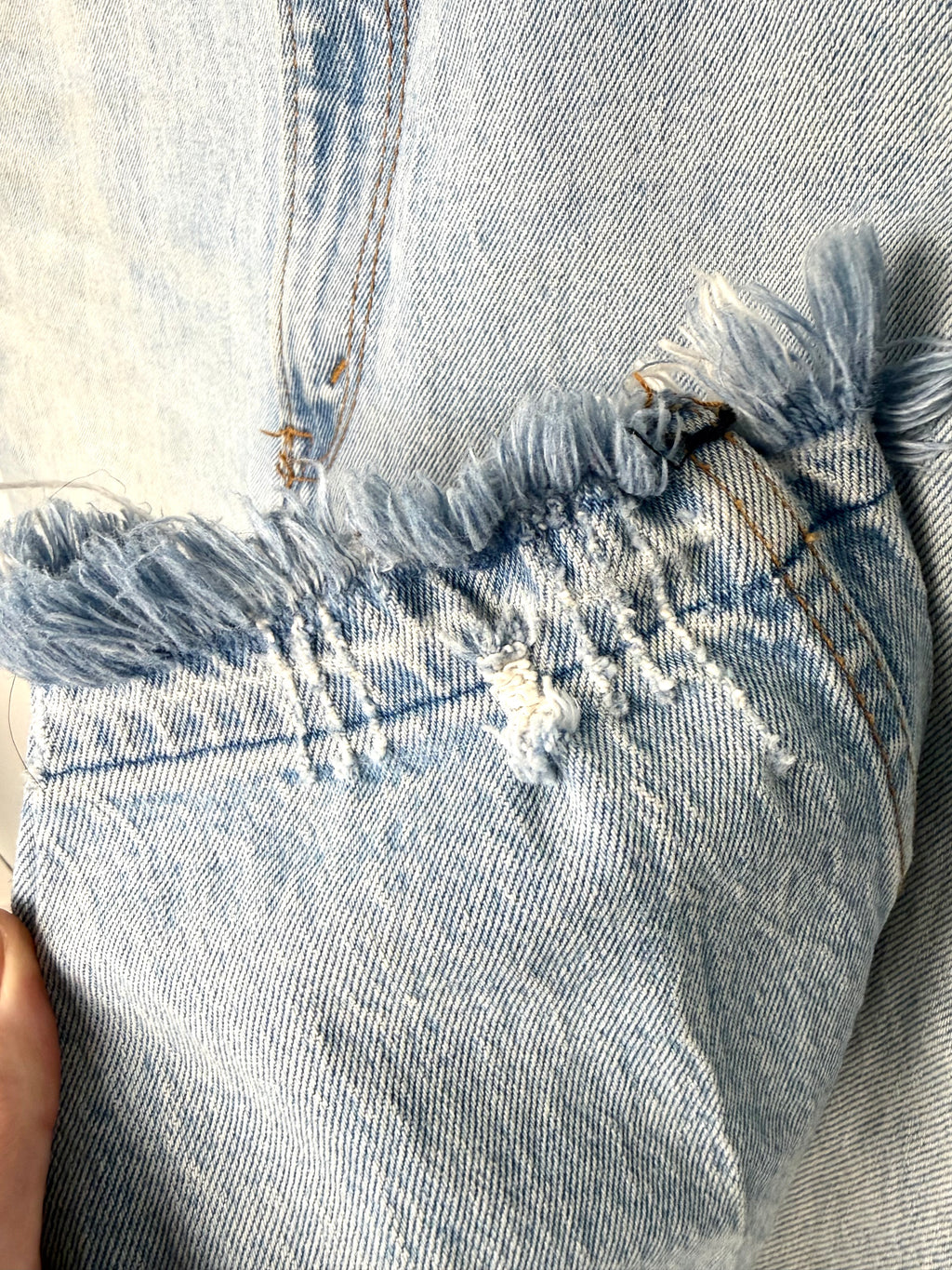 Abercrombie & Fitch Curve Love high rise mom jeans light wash distressed denim cuff detail 