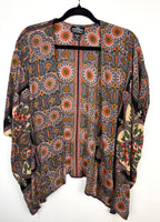 Angie boho medallion print kimono on hanger
