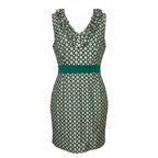 Anna Sui Green Brocade Shift Dress